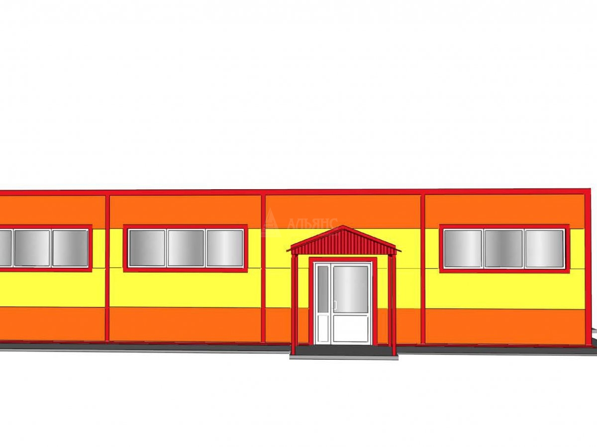 3D визуализация Магазин из сэндвич-панелей - фото 3