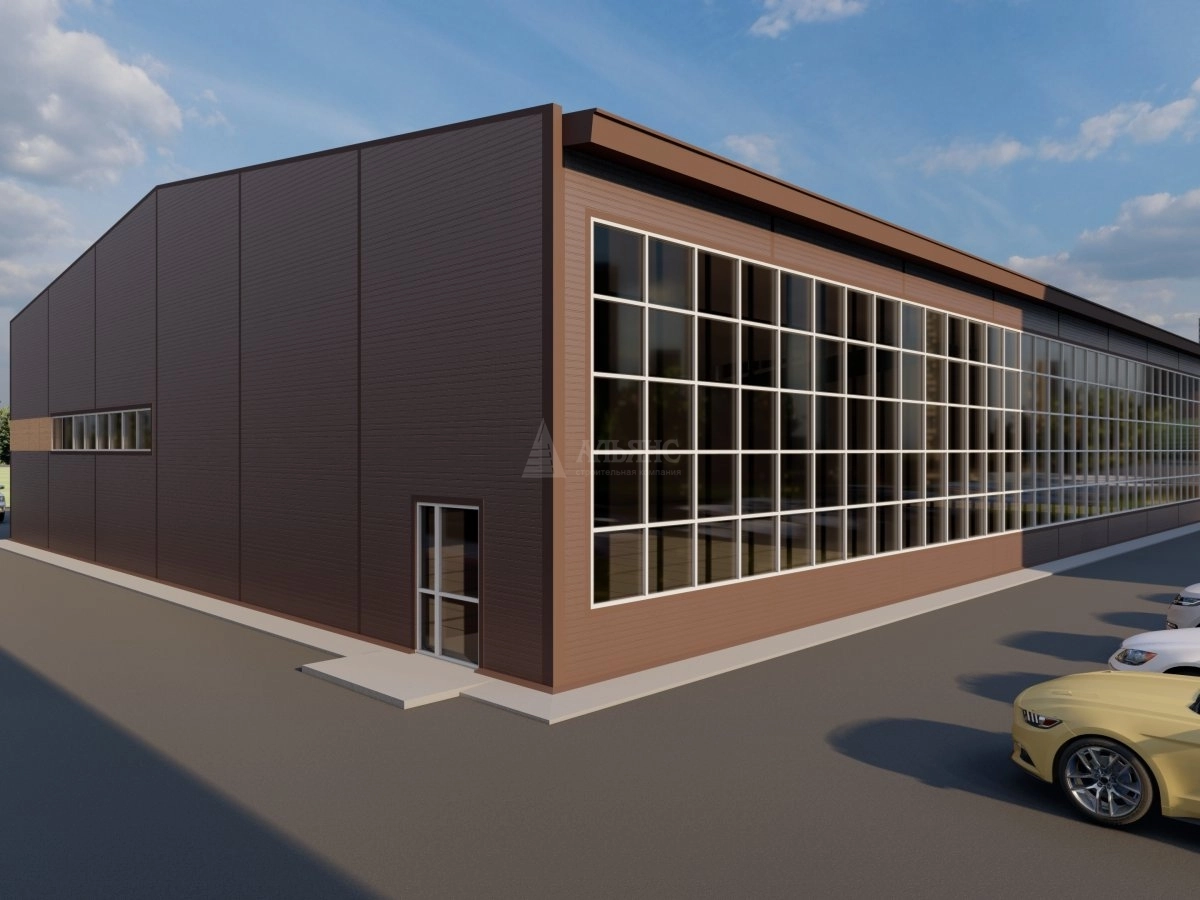 3D визуализация Здание спортивного назначения из сэндвич-панелей - фото 4