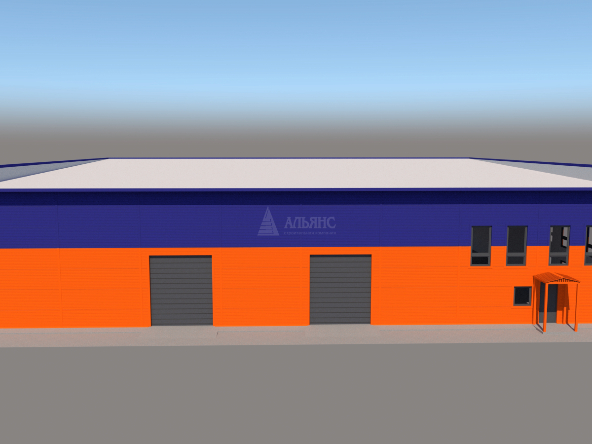 3D визуализация Магазин из сэндвич-панелей - фото 5