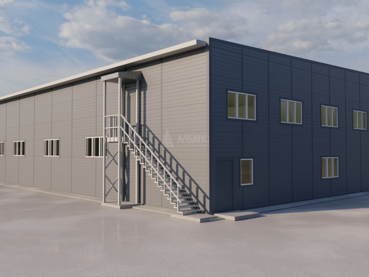 3D визуализация СТО из сэндвич-панелей - фото 8